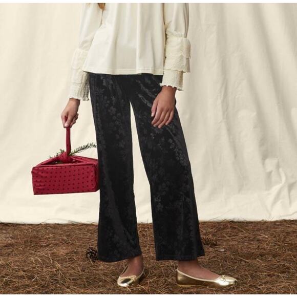 Matilda Jane Other - Matilda Jane girls Marnie Jacquard Velour Wide Leg Pants